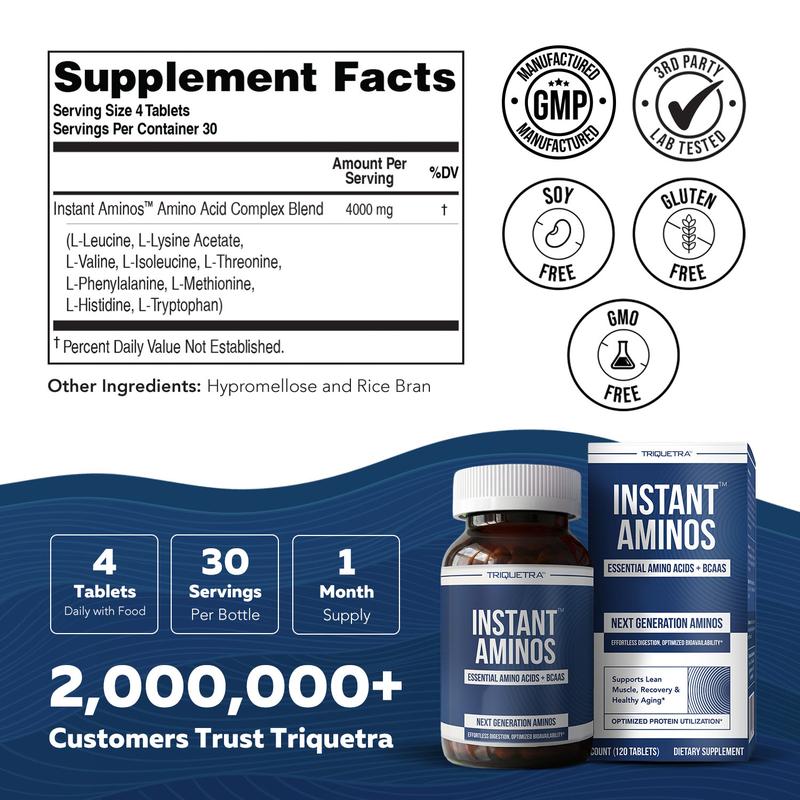 DetoxViva InstantAminos — EAA + BCAA Tablets