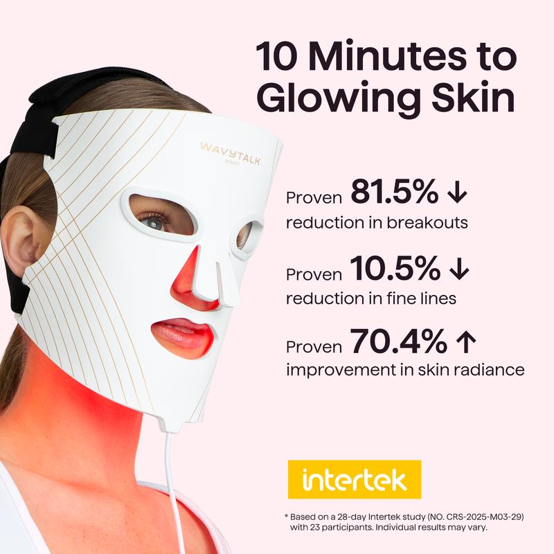 DetoxViva Glow Mask – LED Light Therapy Face Mask