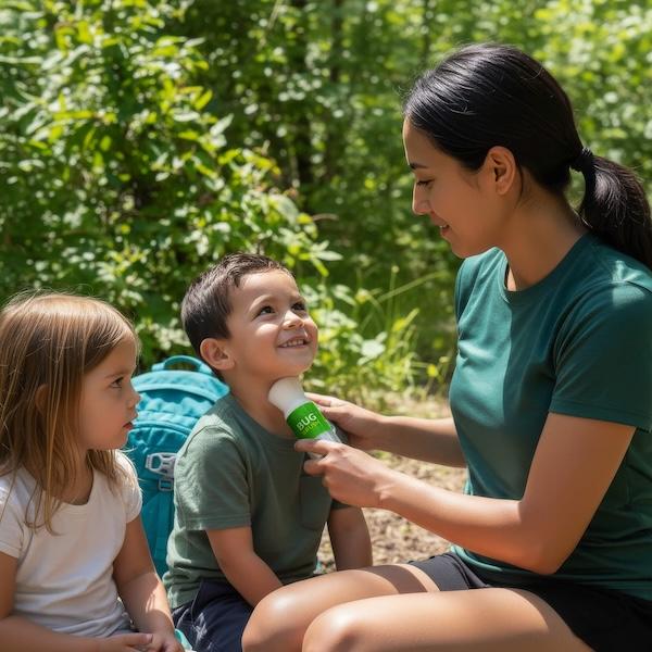 Bug Brush by Sol Brush, DEET-Free Mosquito Repellent Powder, Plant-Based Brush-On