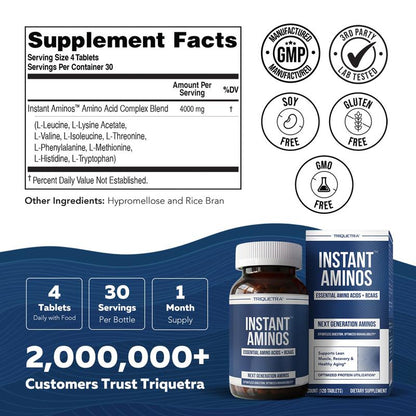 DetoxViva InstantAminos — EAA + BCAA Tablets
