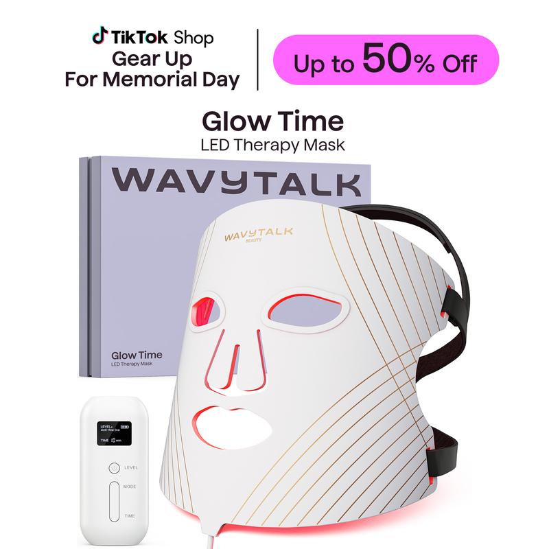 DetoxViva Glow Mask – LED Light Therapy Face Mask