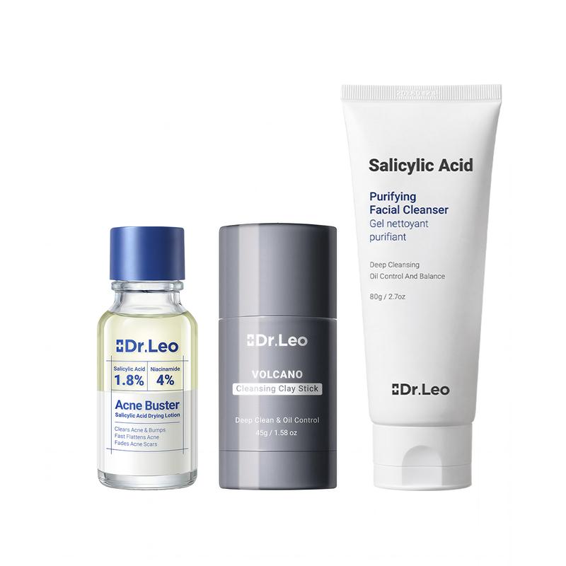 DetoxViva Kit Antiacné 3 Pasos — Limpia, Purifica y Seca