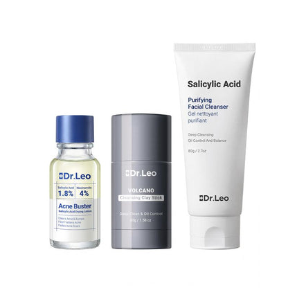 DetoxViva Kit Antiacné 3 Pasos — Limpia, Purifica y Seca