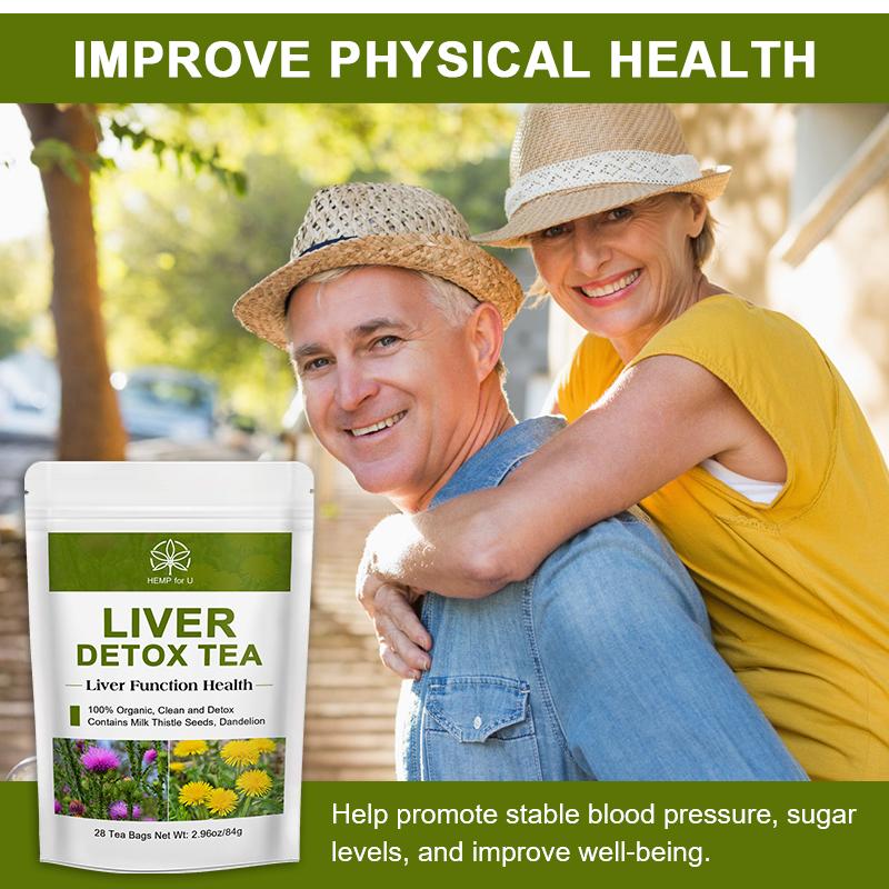 DetoxViva Liver Cleanse Tea  6-Herb Detox Blend | 42 Tea Bags