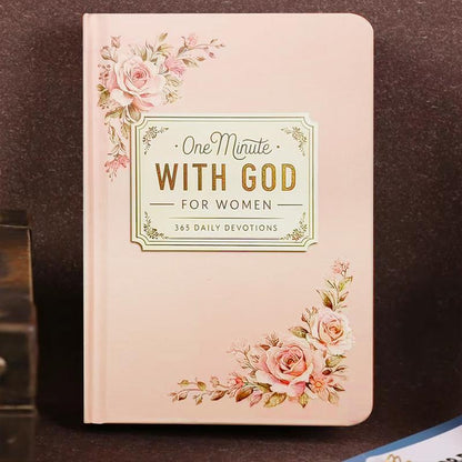 One Minute with God for WoMen, 365 Days Devotional Journal, Portable Daily Reflections NoteBook, Perfect Gift for Holidays Birthdays Christmas New Year, Self Improvement Journal