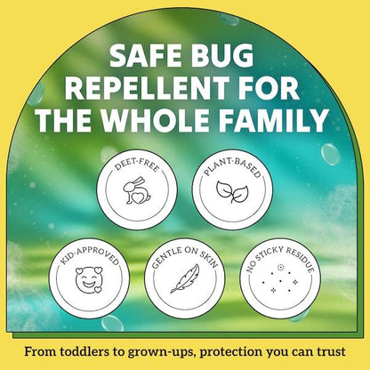 Bug Brush by Sol Brush, DEET-Free Mosquito Repellent Powder, Plant-Based Brush-On