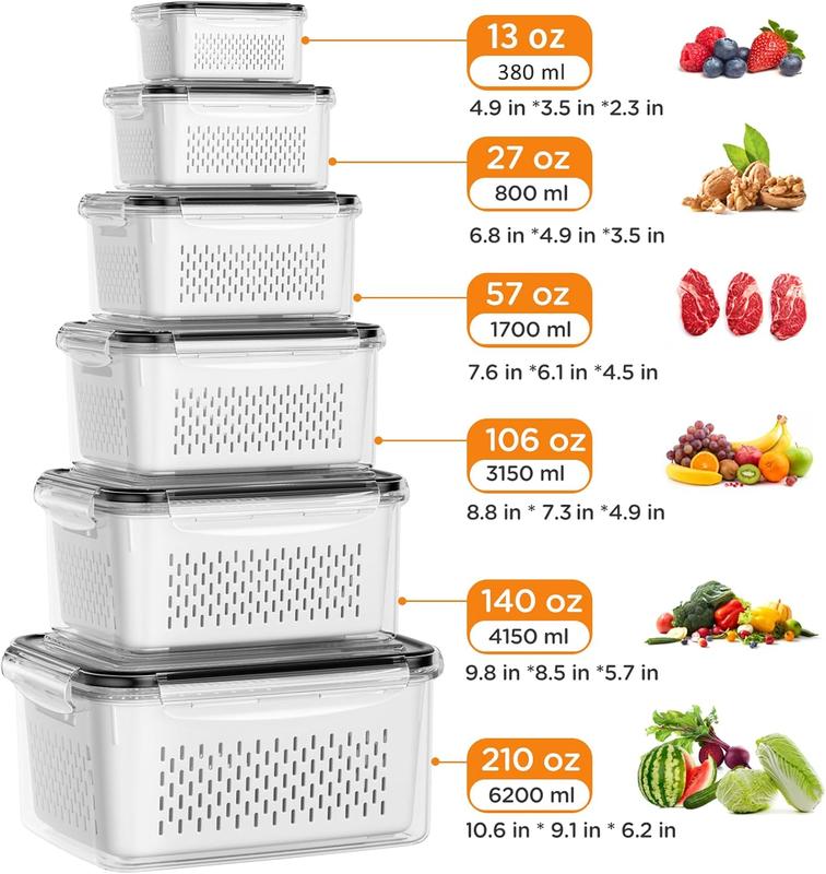 DetoxViva FreshKeep Produce Containers