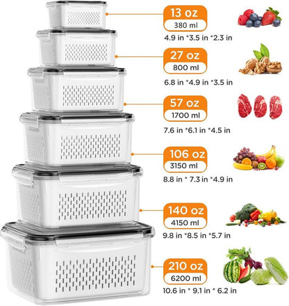 DetoxViva FreshKeep Produce Containers