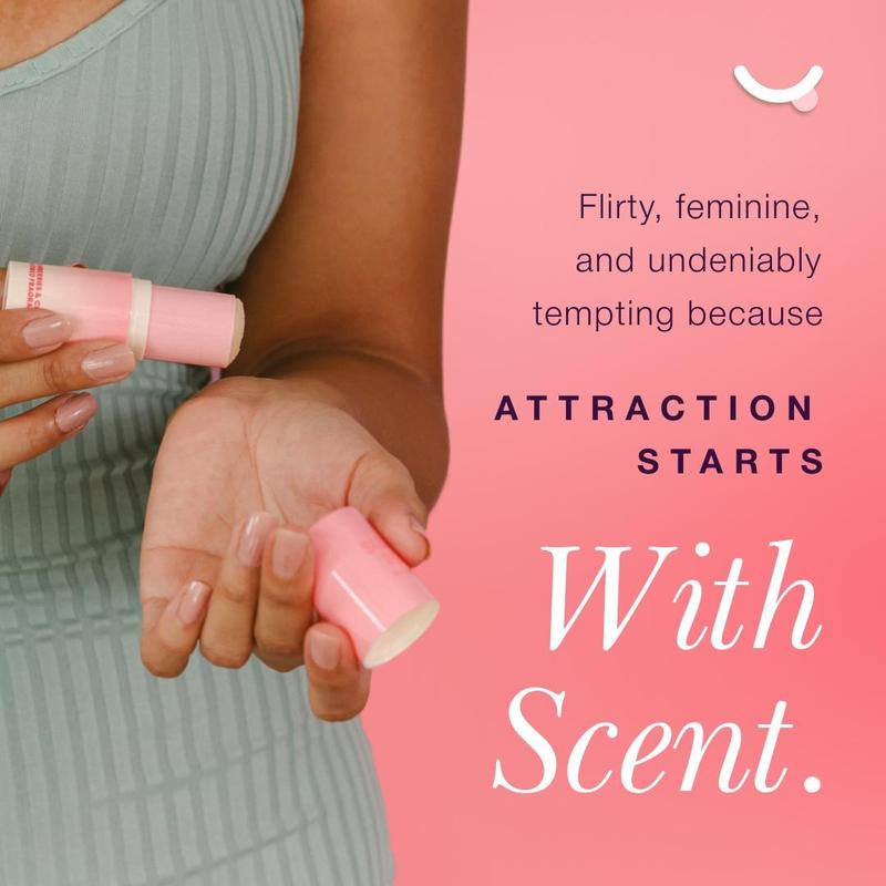 Sweetums Sweet Spot Strawberries & Cream Fragrance Roll-On Perfume Vegan Cruelty-Free Eco-Friendly Beeswax Alternative Clean Ingredients Floral Fruity Scent