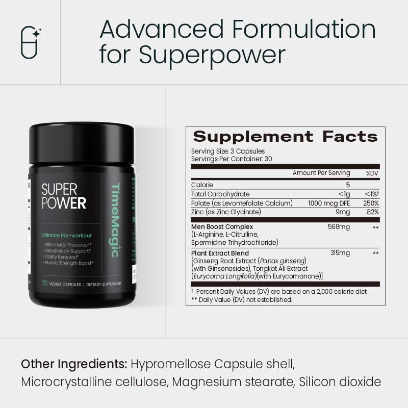 DetoxViva SuperPower — Suplemento Masculino 7 en 1