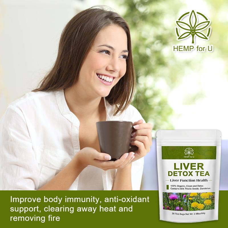 DetoxViva Liver Cleanse Tea  6-Herb Detox Blend | 42 Tea Bags