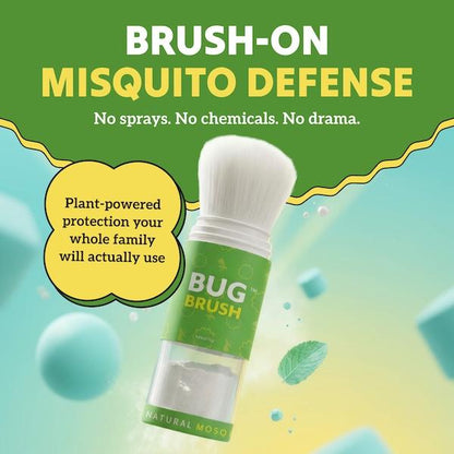 Bug Brush by Sol Brush, DEET-Free Mosquito Repellent Powder, Plant-Based Brush-On