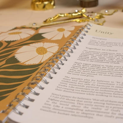 Bible Study Planner Notebook (1-Year) | Weekly Scripture & Reflection Journal for Personal Devotion, Church Groups & Faith Gifts 2026#Mother's Day #SummerVibes