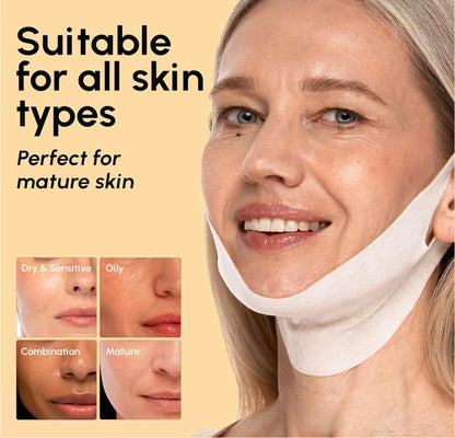 DetoxViva — Mascarilla Reafirmante de Papada y Cuello con Oro de 24K