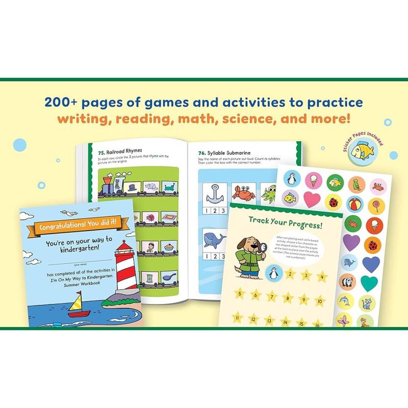 I'm On My Way to Kindergarten Summer Workbook – 200+ Learning Activities & Games for Kids Entering Kindergarten