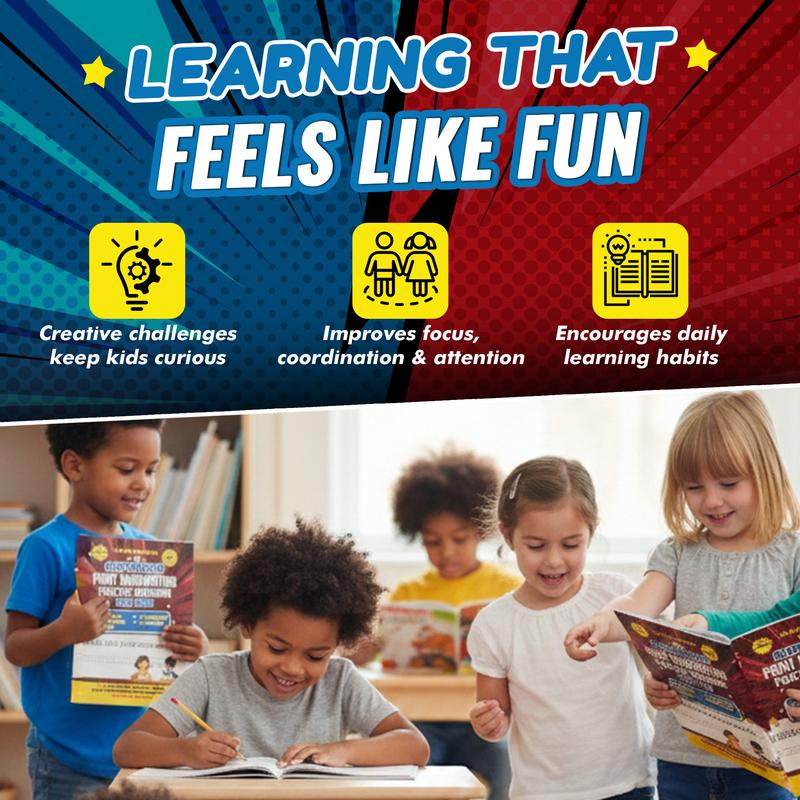 Claire Monroe - Superhero Handwriting Workbook for Kids Ages 6–9 | 130+ Pages of Letters, Words & Fun Activities | Adventure-Style Learning | Bundle Options Available