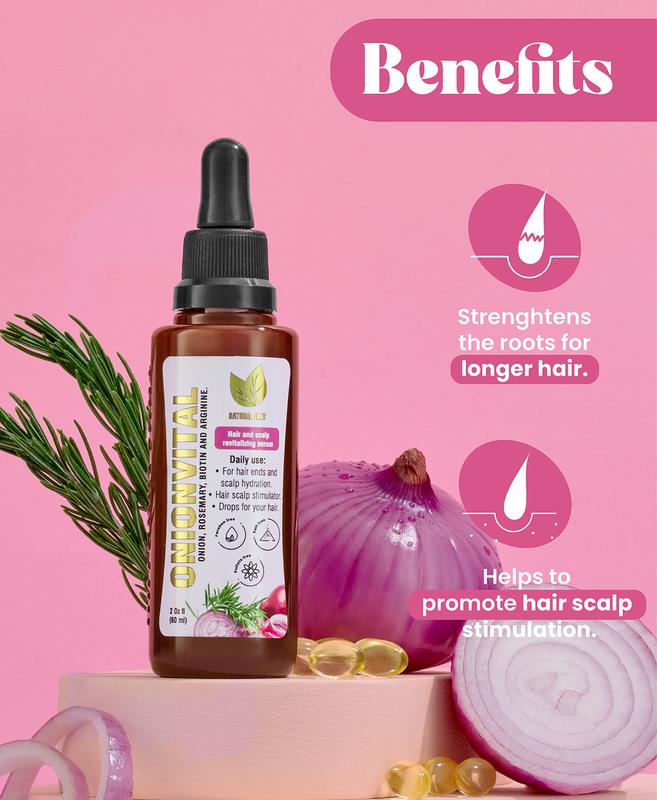 Natural Sant - 2 Onion, Rosemary and Biotin sets + Onionvital Serum KIT + FREE SCALP MASSAGER