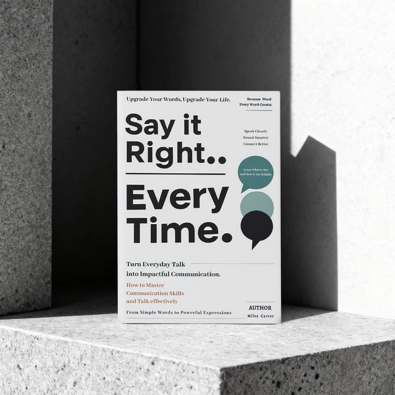Say It Right Every Time — by Detoxviva