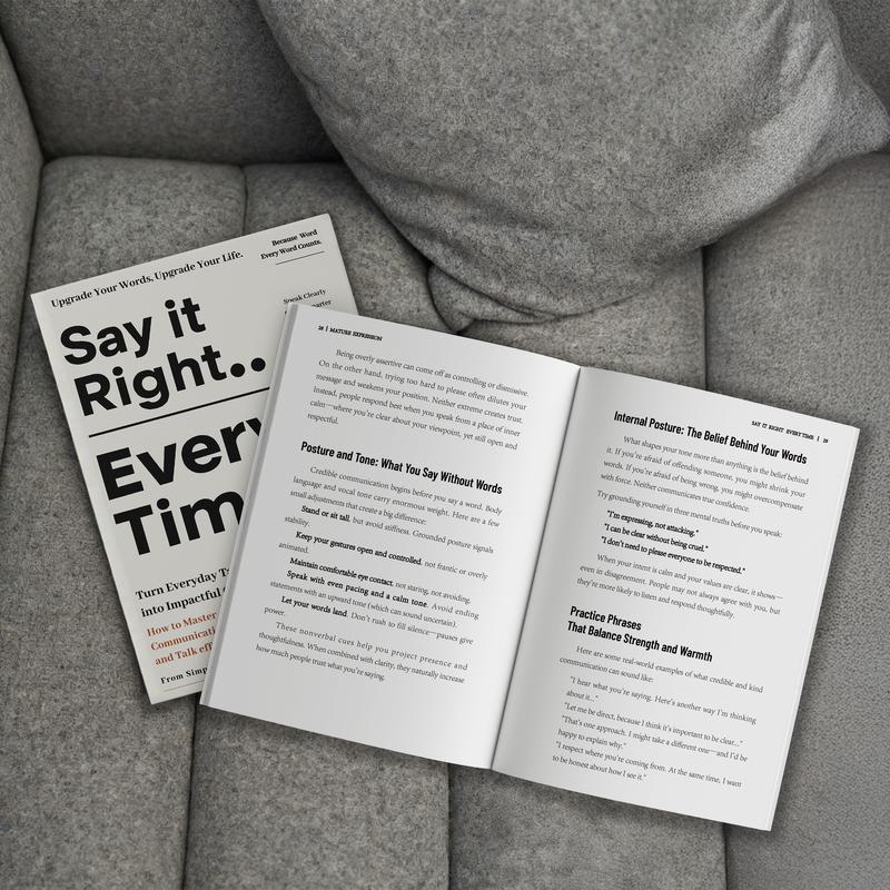 Say It Right Every Time — by Detoxviva