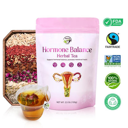 DetoxViva Balance Hormonal — Té de Hierbas para Mujeres