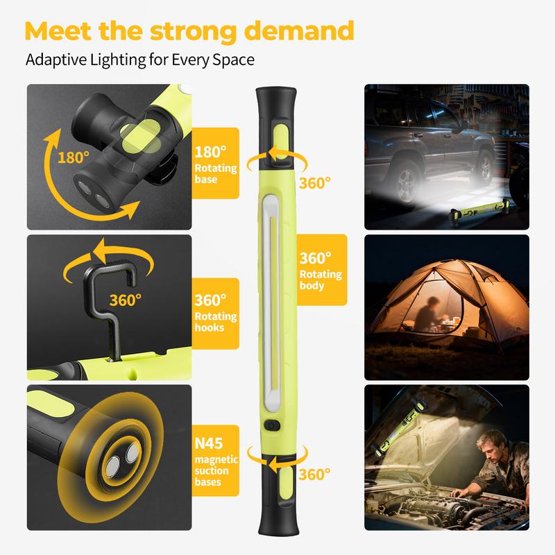 DetoxViva LumaBar Pro — Magnetic Under Hood Work Light