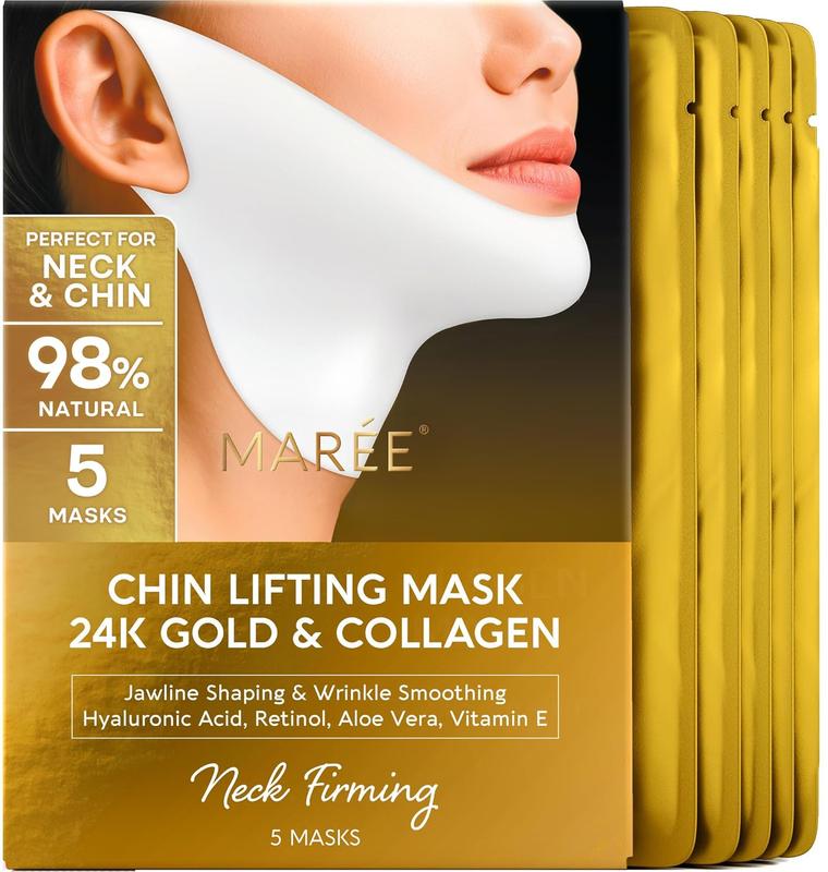 DetoxViva — Mascarilla Reafirmante de Papada y Cuello con Oro de 24K