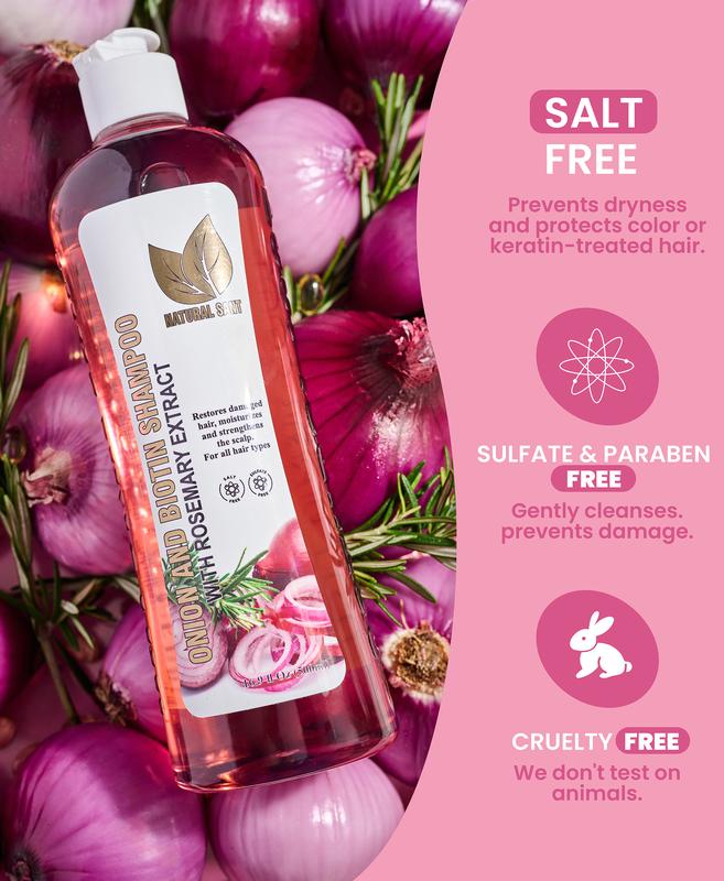 Natural Sant - 2 Onion, Rosemary and Biotin sets + Onionvital Serum KIT + FREE SCALP MASSAGER