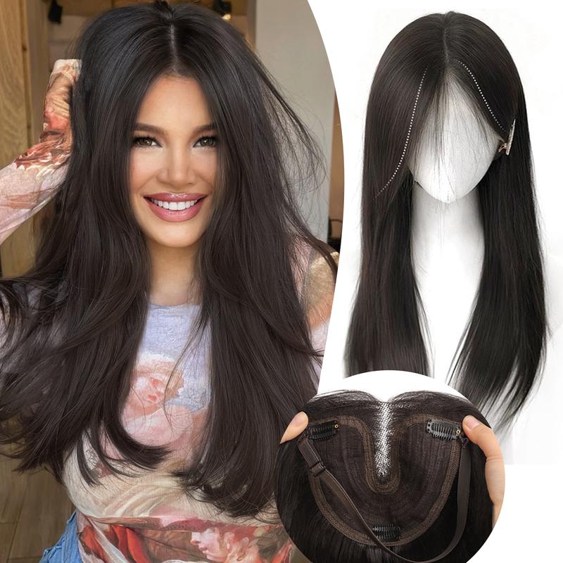 DetoxViva Volume Topper  3D 360° Clip-In Hair Topper for Thinning Hair