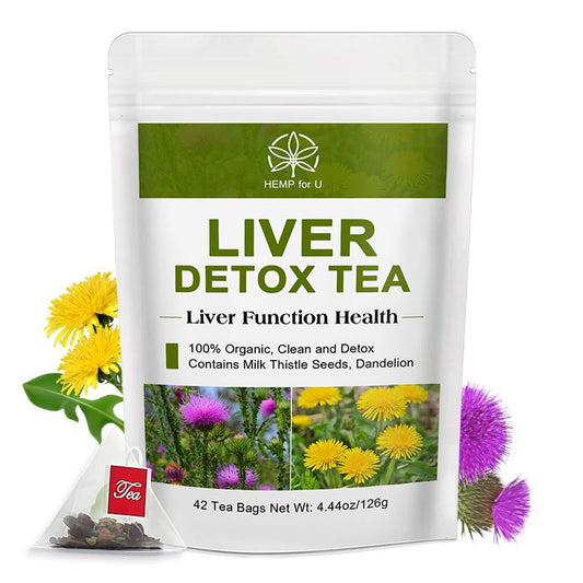 DetoxViva Liver Cleanse Tea  6-Herb Detox Blend | 42 Tea Bags VIP