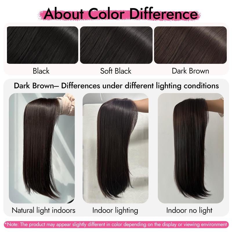 DetoxViva Volume Topper  3D 360° Clip-In Hair Topper for Thinning Hair