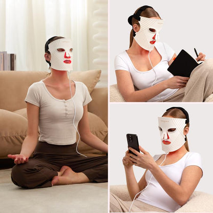 DetoxViva Glow Mask – LED Light Therapy Face Mask